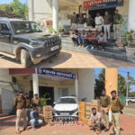 अंतरराज्यीय शराब तस्करी पर बड़ी कार्रवाई : 29 पेटी अंग्रेजी शराब जब्त, 6 आरोपी गिरफ्तार