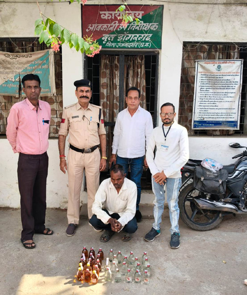 6.120 बल्क लीटर देशी मदिरा जप्त, आरोपी गिरफ्तार