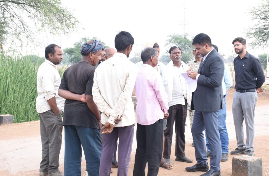 कलेक्टर ने अवर्धा और बोटेपार जलाशय की नहर लाइनिंग का&hellip;