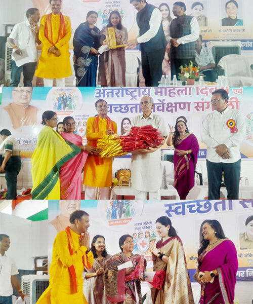 पूर्व सांसद अभिषेक सिंह ने पुष्पवाटिका योगा हॉल में 1 हजार महिलाओं का किया सम्मान