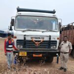 खनिज माफिया पर प्रशासन का शिकंजा, अवैध उत्खनन व परिवहन करते 3 हाईवा और जेसीबी जप्त