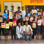 पनेका आश्रम में एनएसयूआई ने 56वें स्थापना दिवस पर किया सेवा कार्यक्रम, छात्रों को बांटे कॉपी-पेन