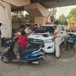 यातायात नियमों का उल्लंघन बर्दाश्त नहीं, पुलिस ने सख्त कार्रवाई की