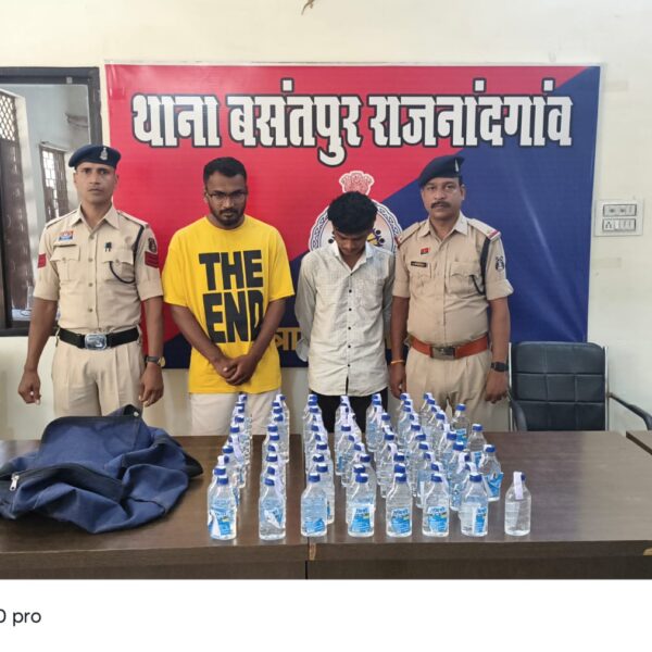 बसंतपुर पुलिस की बड़ी कार्रवाई : दो दिनों में 5 शराब तस्कर गिरफ्तार, 144 पौवा देशी शराब व एक्टिवा जप्त