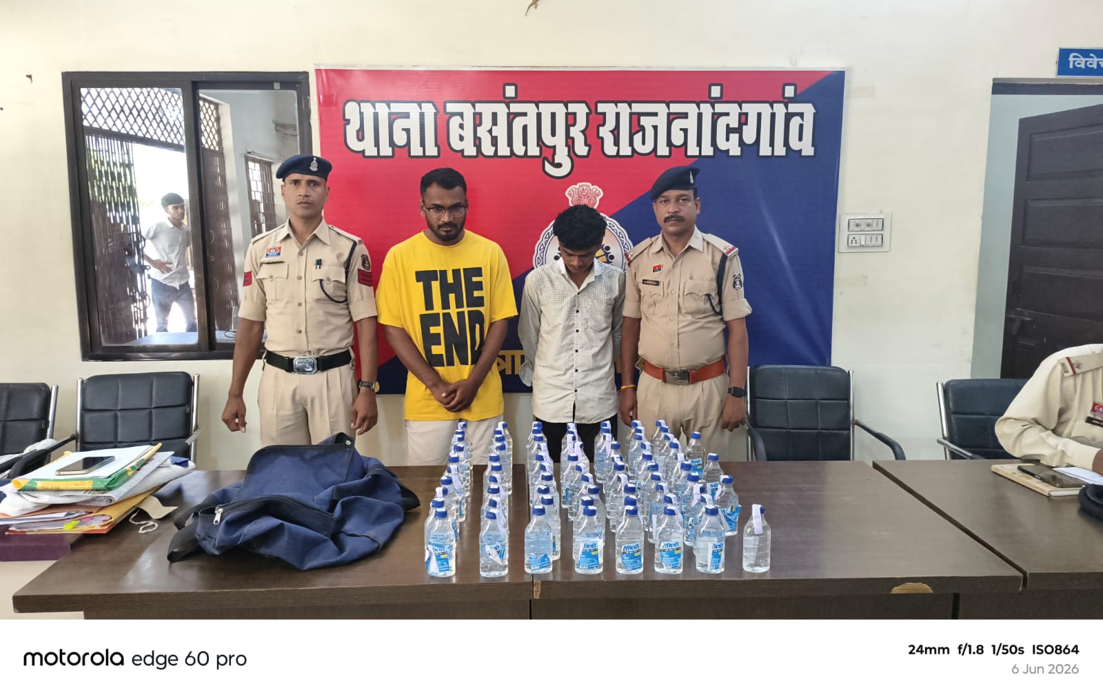 बसंतपुर पुलिस की बड़ी कार्रवाई : दो दिनों में 5 शराब तस्कर गिरफ्तार, 144 पौवा देशी शराब व एक्टिवा जप्त