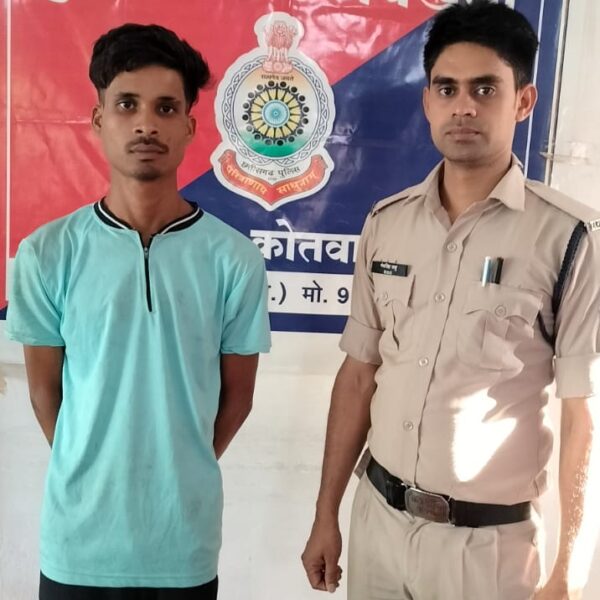 शांति व्यवस्था भंग करने पर युवक गिरफ्तार, न्यायालय के आदेश पर भेजा गया जेल
