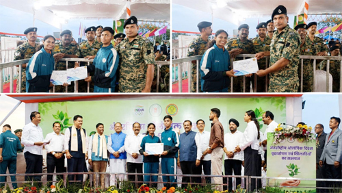 अंतर्राष्ट्रीय ओलंपिक दिवस : सीएम विष्णुदेव साय ने संस्कार सिटी इंटरनेशनल स्कूल के होनहार खिलाड़ियों और कोच को किया सम्मानित