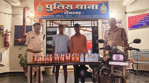 अवैध शराब का परिवहन करते दो आरोपी गिरफ्तार, बाइक और&hellip;