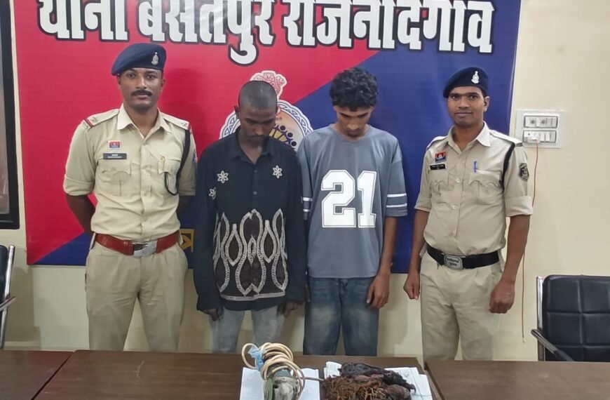 नवनिर्माणाधीन मकान का ताला तोड़कर चोरी करने वाले दो शातिर गिरफ्तार, महज 3 घंटे में पुलिस ने किया खुलासा