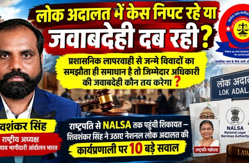 लोक अदालत में केस निपट रहे या दब रही जवाबदेही?&hellip;