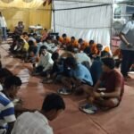 नगर निगम के सेवा पंडाल में पदयात्रियों की उमड़ी भीड़, 24 घंटे मिल रहीं भोजन व स्वास्थ्य सुविधाएं