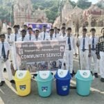 डोंगरगढ़ मेले से पहले नवोदय विद्यालय के विद्यार्थियों ने चलाया सफाई अभियान