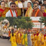 गौ माता को राष्ट्र माता घोषित करने की मांग, 151 कलशों के साथ निकाली शोभायात्रा