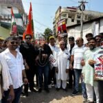 वोट बचाओ-देश बचाओ मार्च में शहर कांग्रेस का उग्र प्रदर्शन, ज्ञानेश कुमार का पुतला दहन