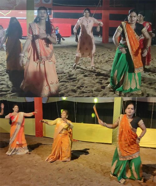मां दुर्गा की आराधना के साथ नवरंग गरबा नाइट का शुभारंभ, पहले दिन जमकर थिरके युवा